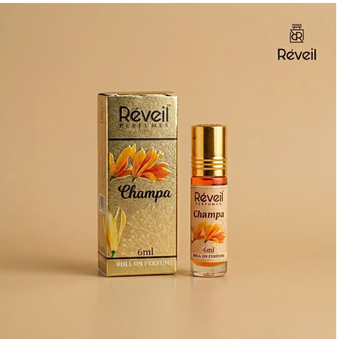 Reveil Champa Roll On Attar – 6ml | Long Lasting Floral Fragrance Oil