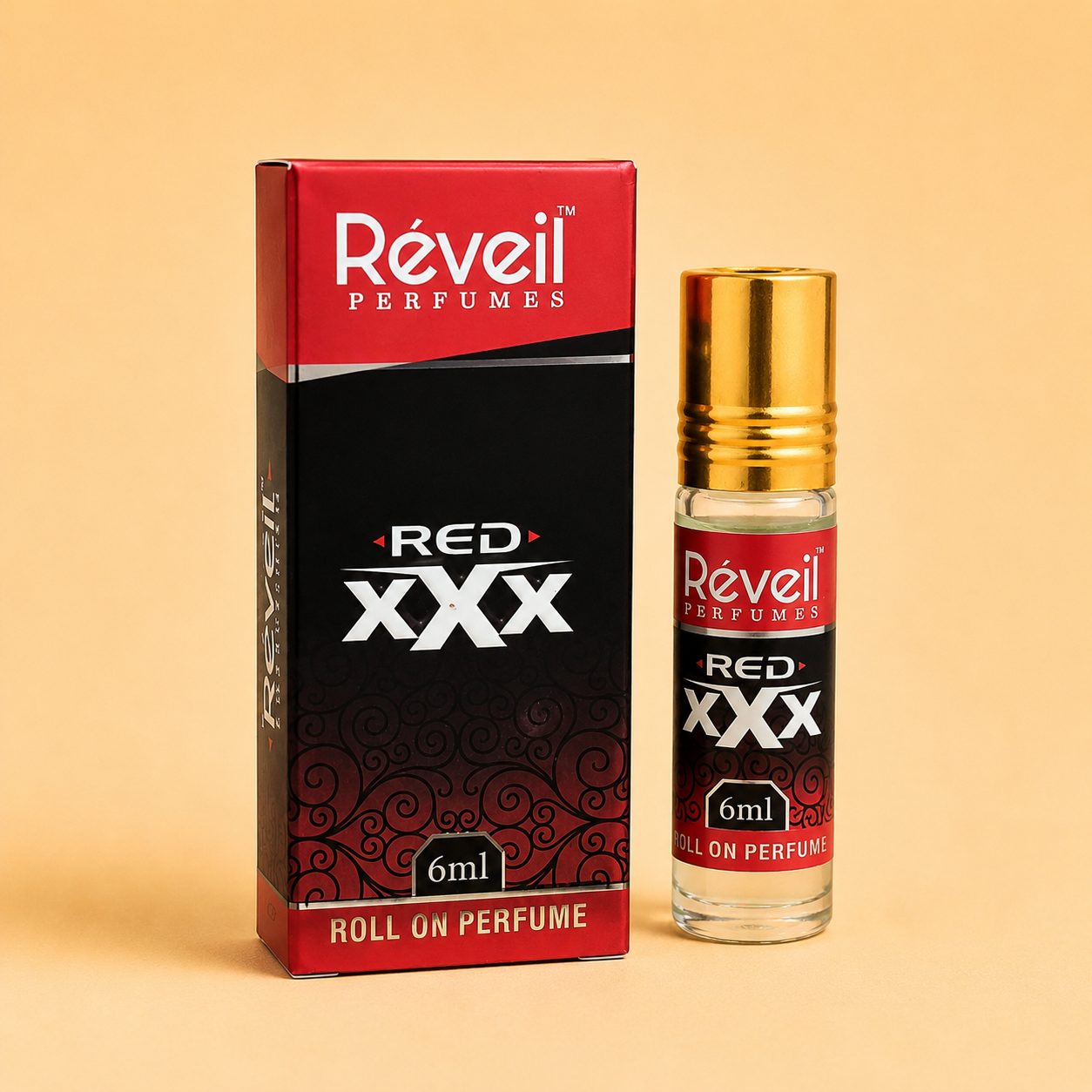 Reveil Red XXX Roll On Perfume 6ml | Long Lasting Pocket Perfume for Men & Women
